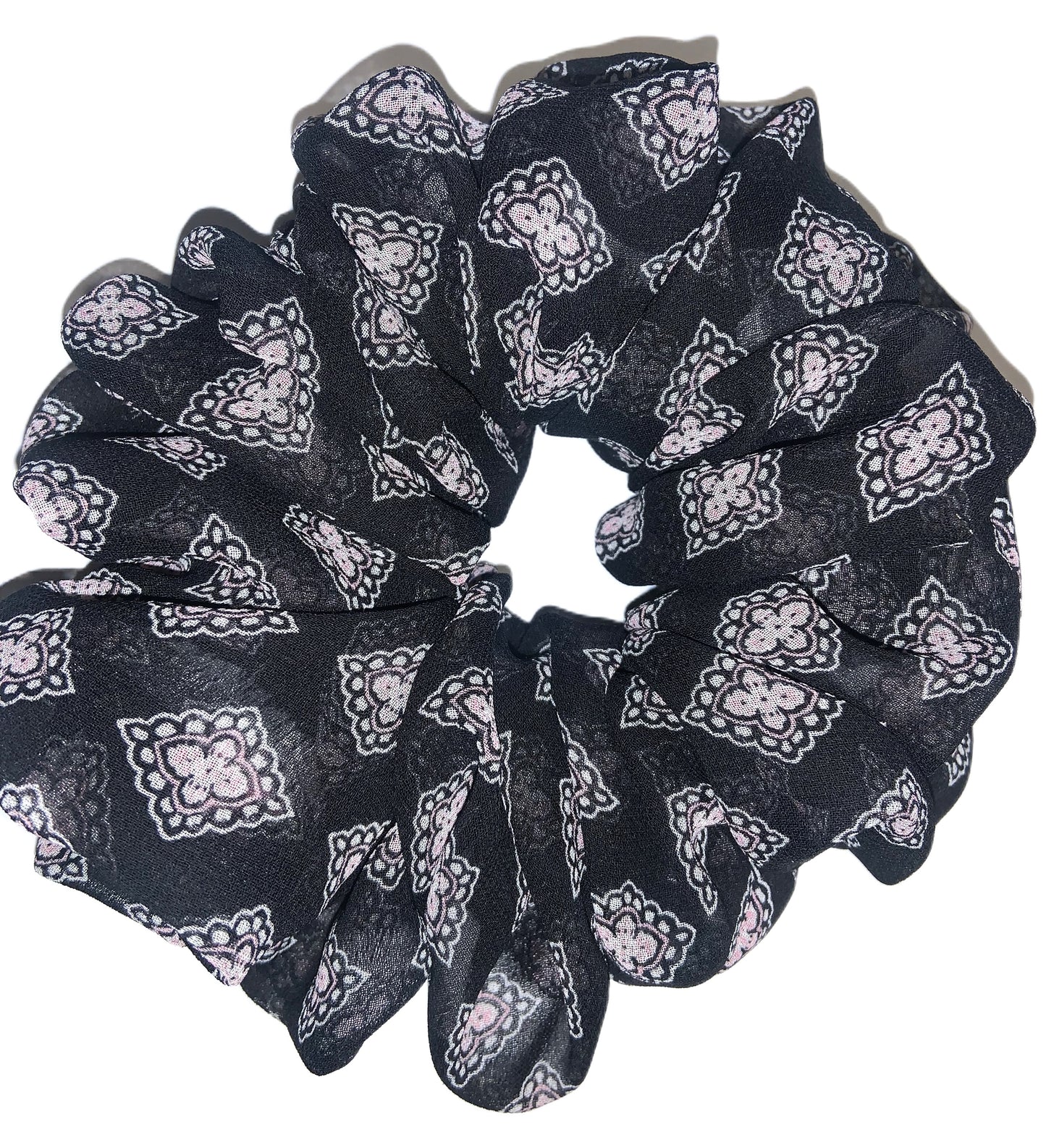 THE ELEGANT  black and pink printed 