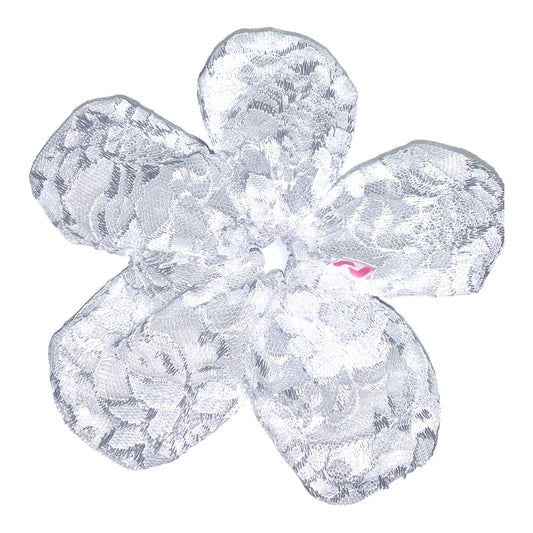 Lace Flower Scrunchie